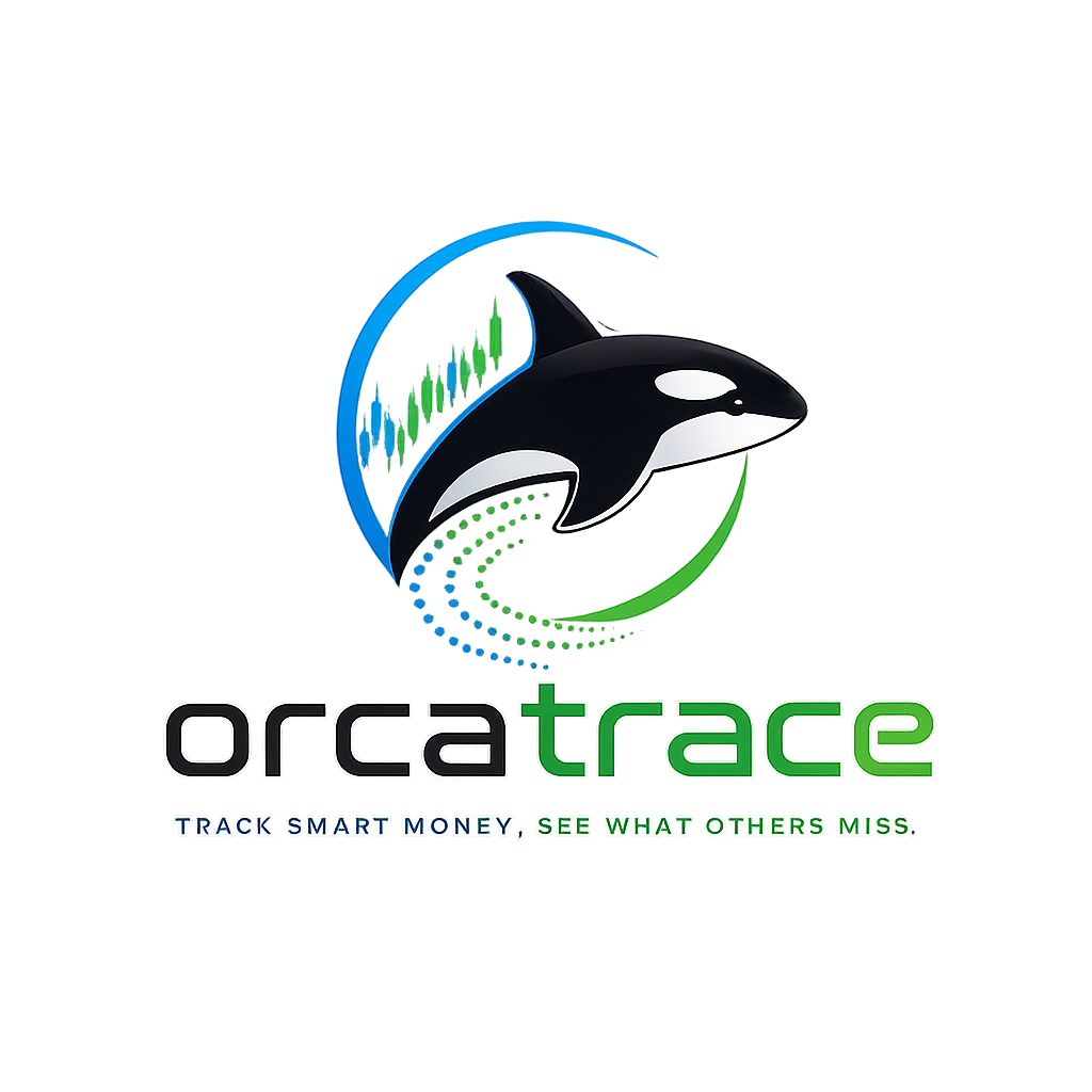 OrcaTrace orca-and-candlestick mark